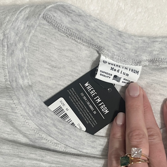 Where I'm From Women's Boston White Wicked Cropped T-Shirt - Picture 6 of 7